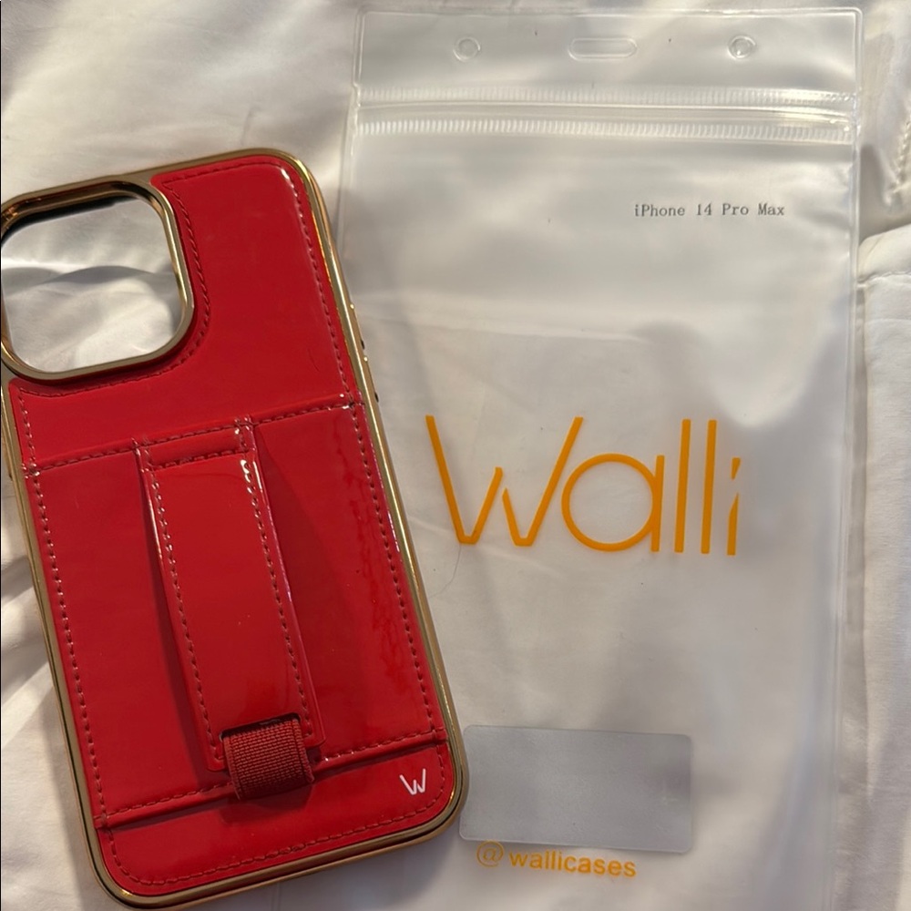 Wallis Red Phone Case for iPhone 14 Pro with Card Holder
BRAND NEW NEVER USED